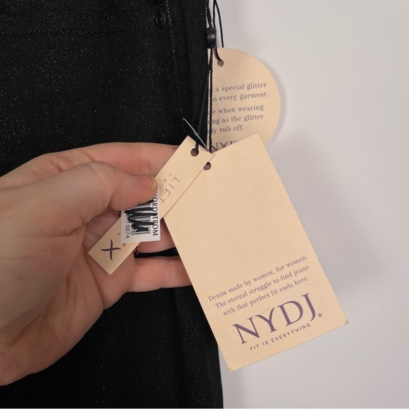 Mia Palazzo High Waist Flare Jeans in Glamorous black sparkle sz 16 Women’s NWT - Picture 10 of 14